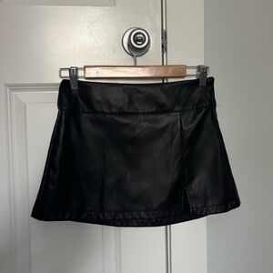 Garage Leather Skirt